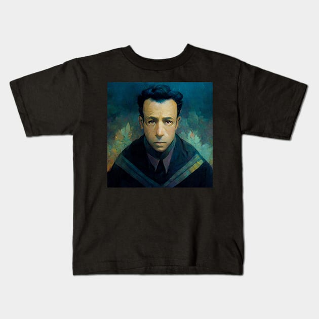 Dark Albert Camus Kids T-Shirt by Classical